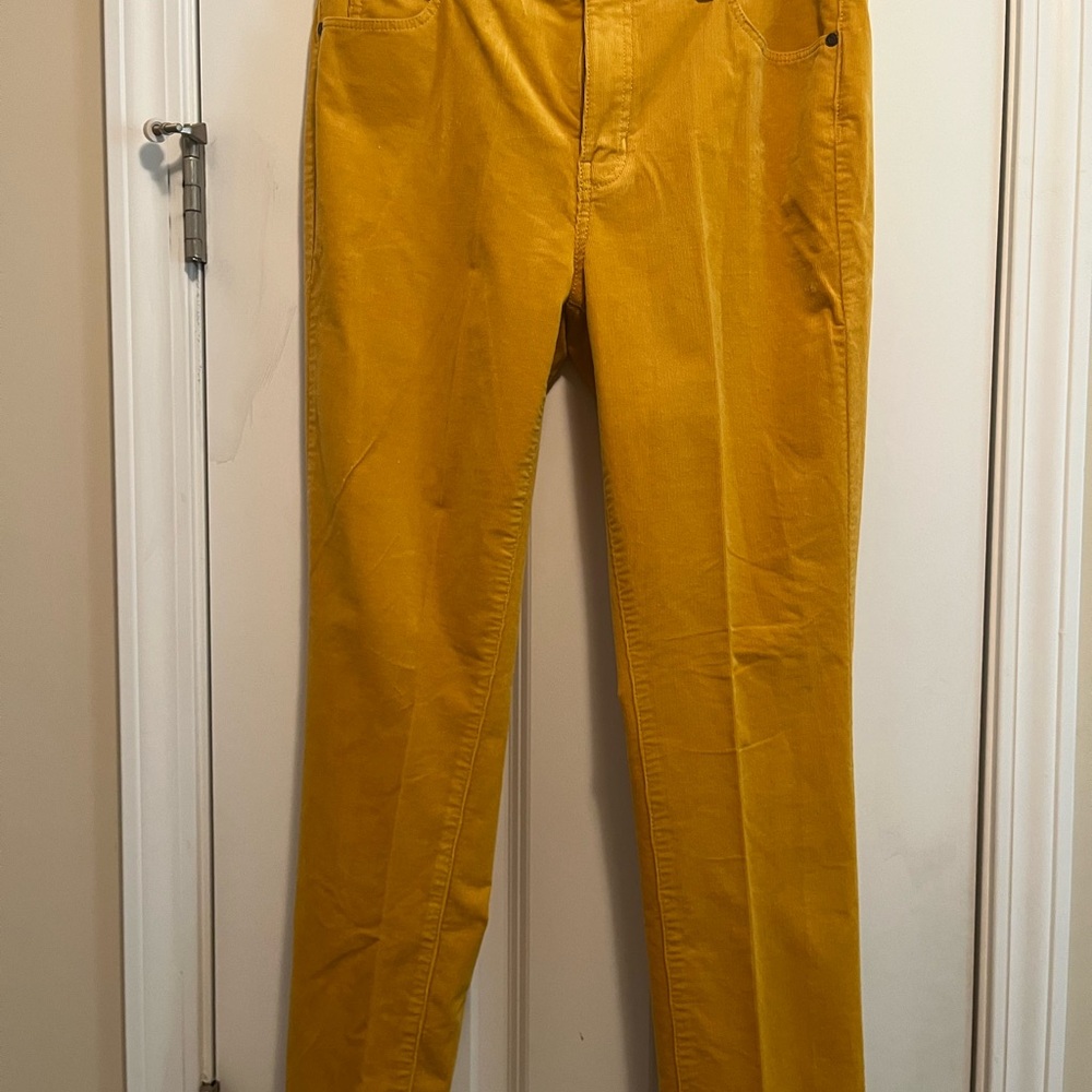 Talbots Golden Yellow Corduroy Straight leg Pants